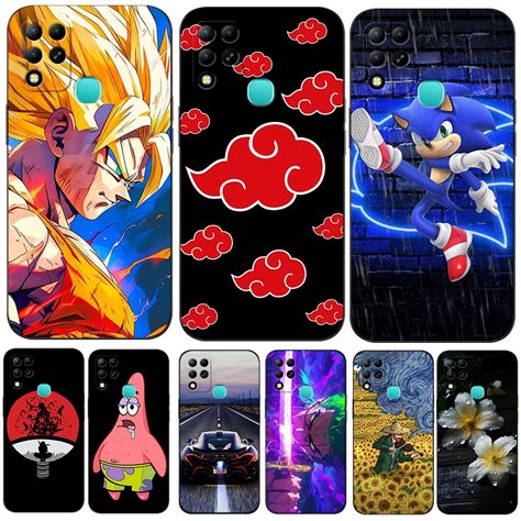 Capa De Silicone Para Infinix Hot G Silicon Phone Cover Anime De Desenho Animado Preto