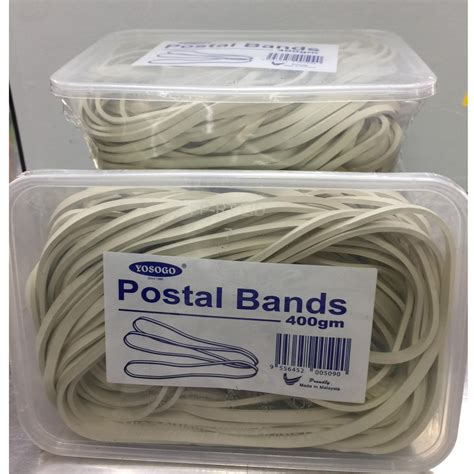 postal rubber bands yosogo white color heavy duty elastic