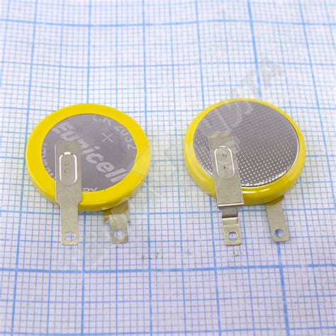 Батарейка CMOS CR2032 3V под пайку вертикально