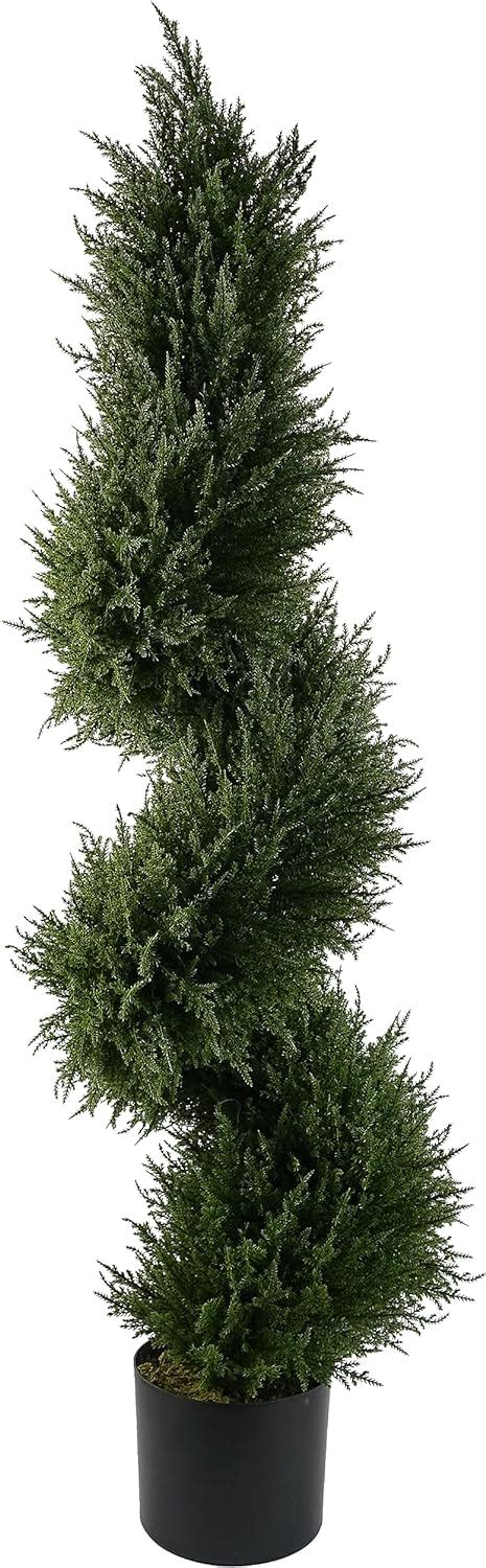 Leaf Artificial Boxwood Tower Tree Topiary Twist Metal Top Design UK