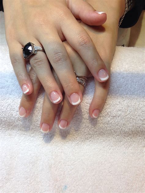 Gelish French Manicure Gel Nails Manicure Gelish Nails