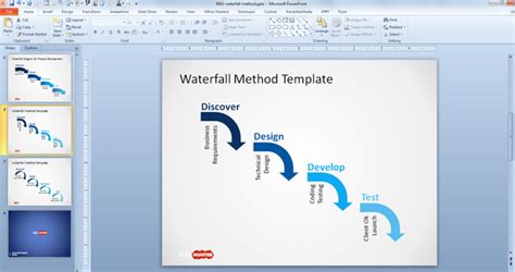 Free Waterfall Diagram for PowerPoint & Presentation Slides