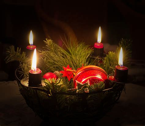 Weihnachten Kerzen Tannengrün Kostenloses Foto auf Pixabay Pixabay