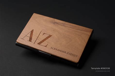 Cardboard Business Card Holder Template