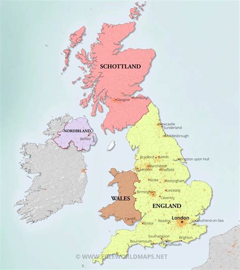 Großbritannien Karten Freeworldmaps net