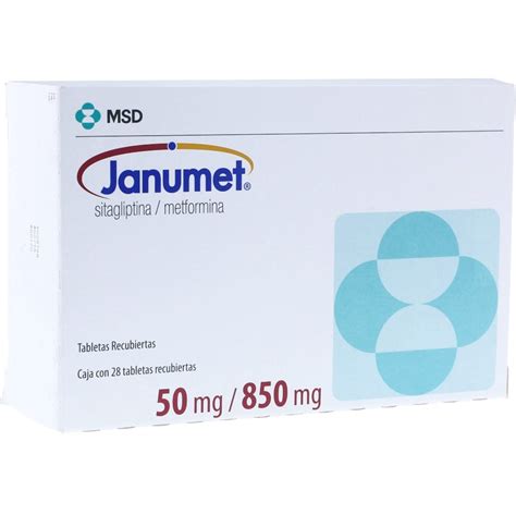 Janumet Tabletas Recubiertas 50mg850mg Caja X 28 Cruz Verde