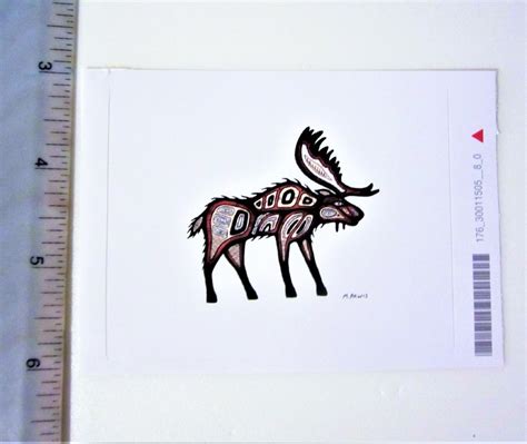 First Nations Moose Sticker Decal Native Etsy