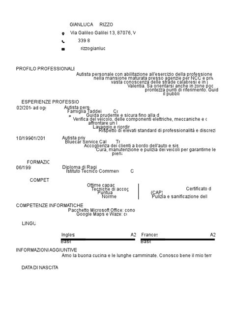 Curriculum Autista Esempi E Consigli Ilcvperfetto