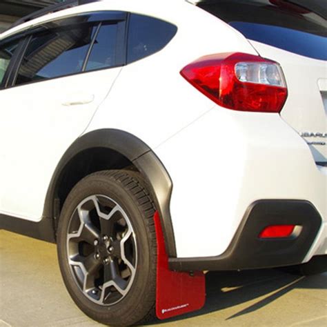 Rally Armor Mf Ur Rd Wh Ur Series Red Mud Flap Kit With White