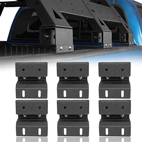 Hooke Road 6 Pcs Tonneau Cover Adapters Fit Bed Rack For Toyota Tacoma 2005 2021 2nd 3rd Gen