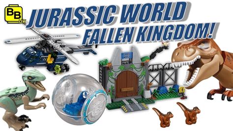 First Jurassic World Fallen Kingdom 2018 Lego Sets Revealed Youtube