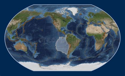 Nazca Tectonic Plate. Satellite. Kavrayskiy VII. Volcanoes and B Stock ...