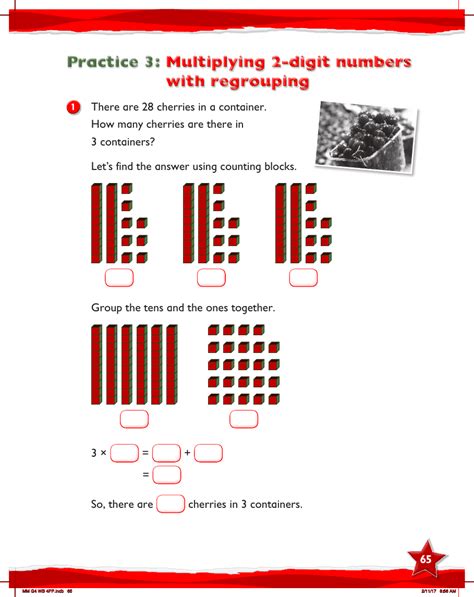 Max Maths Year 4 Work Book Multiplying 2 Digit Numbers With