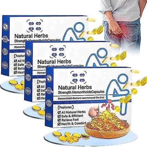 Natural Herbal Fuerza C Psulas De Hemorroides Supositorios De