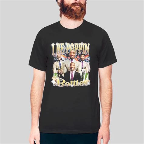 Shannon Sharpe I Be Poppin Bottles Shirt Hotter Tees