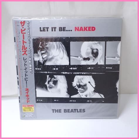 傷や汚れありTHE BEATLES ザビートルズ LPレコード LET IT BE NAKED ジャケット帯ブックレット付き