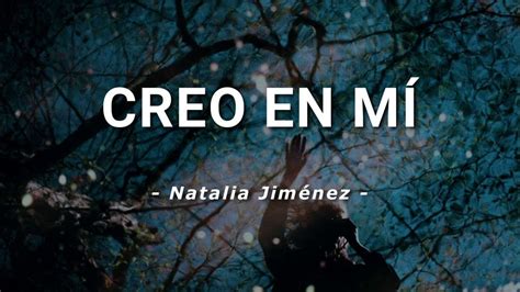 Natalia Jim Nez Creo En M Letra Youtube