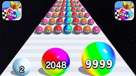 Ball Run 2048 Marble Run New Tiktok Gameplay Video 2023 Satisfying Mobile Game Max Levels