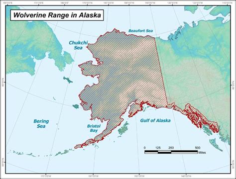 Wolverine Range Map, Alaska Department of Fish and Game