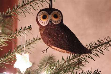 Felt Owl Ornament Pattern