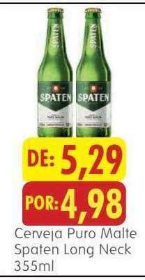 Cerveja Puro Malte Spaten Long Neck Oferta Na Epa