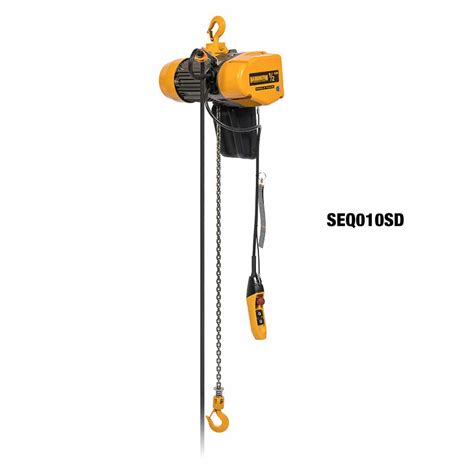 Harrington Seq Single Phase Dual Speed Electric Chain Hoist Mazzella