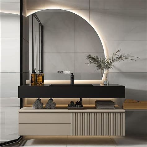 High QLO Bathroom Vanity with Sink - Floating Vanity for Bathroom ...