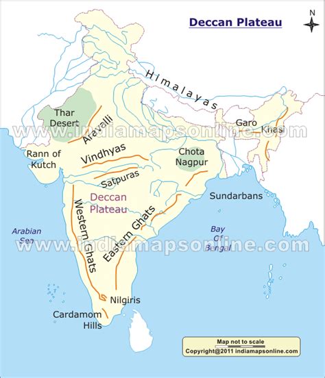 Chota Nagpur Plateau Physical Map - Lake George Florida Map