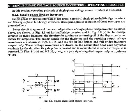 Single Phase Voltage Source Inverters 8 Single Phase Voltage Source Inverters Operating