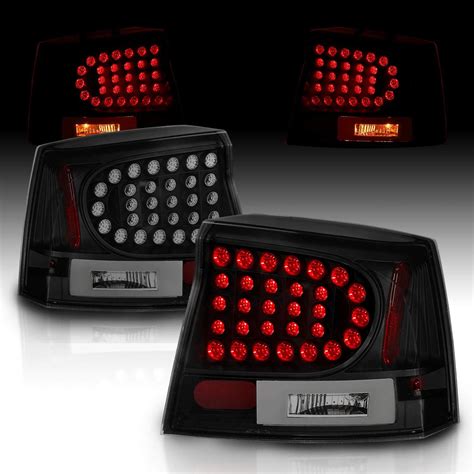 Amazon AmeriLite Black LED Replacement Brake Tail Lights Set For