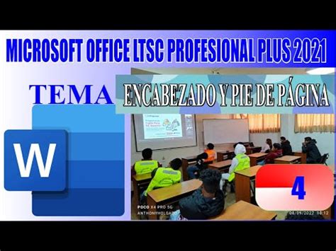 ENCABEZADO Y PIE DE PÁGINA EN MICROSOFT WORD PROFESIONAL PLUS 2021