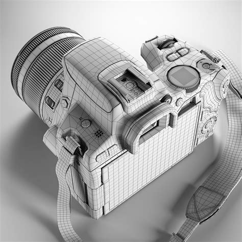 Canon EOS 200D 3D model on Behance