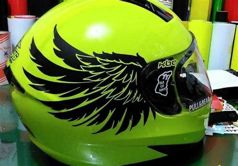 Jual Ready New Cutting Sticker Sayap Helm Kanan Kiri Sepasang Satu