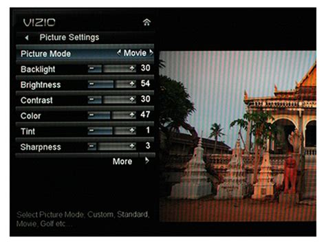 TV picture settings menus compared (screenshots) - CNET