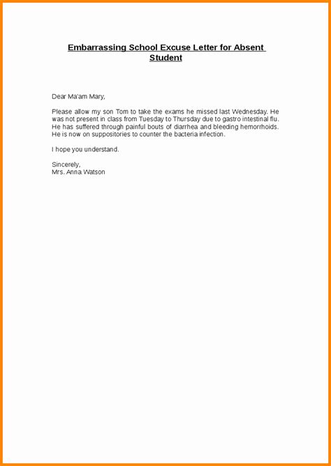 letter  absence  school ufreeonline template