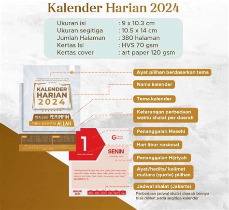 Jual Pre Order Kalender Edisi Terbaru Tahun Gama Insani Bumi