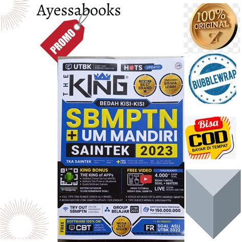 Jual Buku The King Bedah Kisi Kisi Sbmptn Um Mandiri Saintek