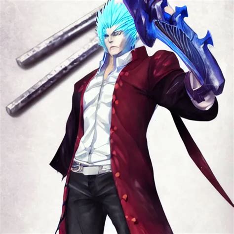 Beautiful Anime Art Of Vergil From Devil May Cry By Stable Diffusion