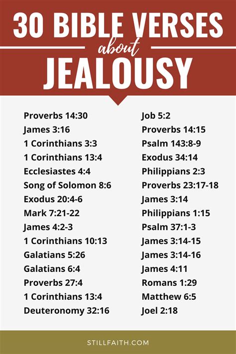 99 Bible Verses About Jealousy Kjv Stillfaith