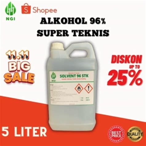 Jual Alkohol Super Teknis Liter Shopee Indonesia