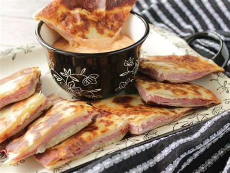 Corned Beef Swiss Cheese Reuben Quesadillas With Creamy Islands