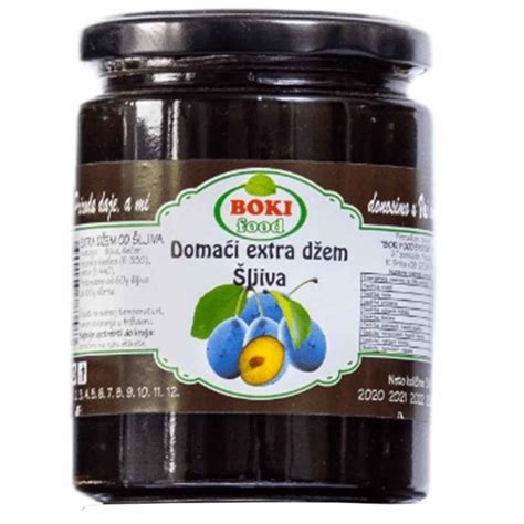 Džem Od šljive 380 Gr Domaća Zimnica Boki Food