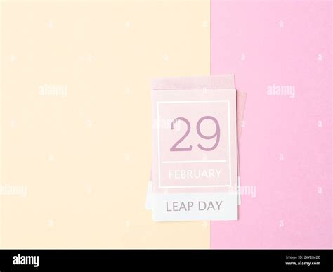 February 29th calendar for February 29 on beautiful background. Leap ...