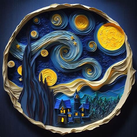 Starry Night By Van Gogh Paper Quilling Artofit