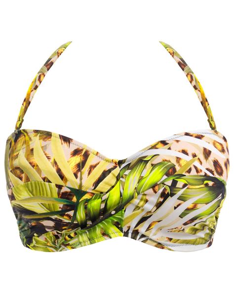 Fantasie Kabini Oasis Twist Front Bandeau Bikini Top Belle Lingerie