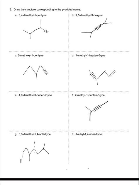 SOLVED Draw The Structure Corresponding To The Provided Name 3 4