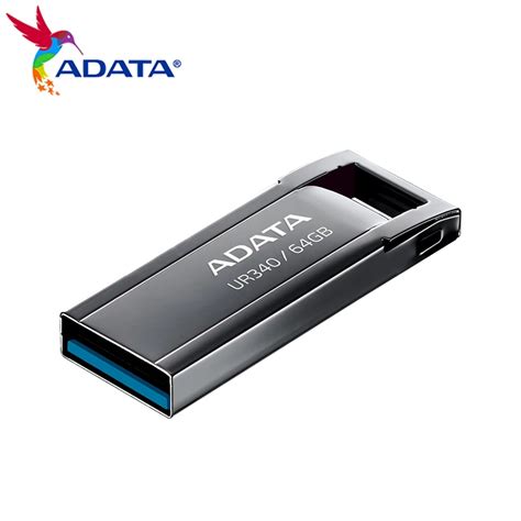 ADATA ROYAL UR340 USB Flash Drive 64GB USB3.2 Gen1 High Speed Memory Stick Pen Drive Metal ...