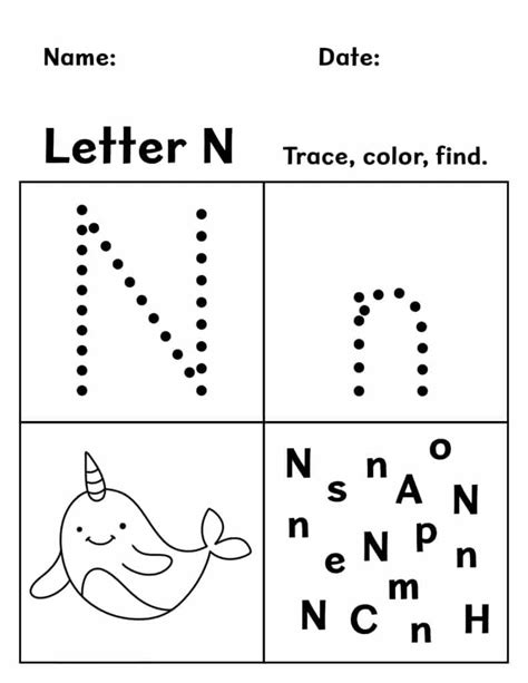 Letter N Preschool Printables Preschool Mom Worksheets Library