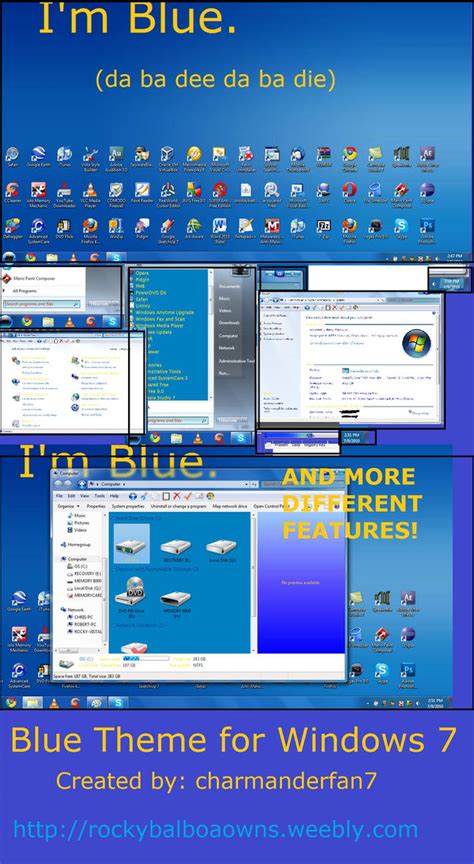 Blue Theme for Windows 7 by charmanderfan7 on DeviantArt