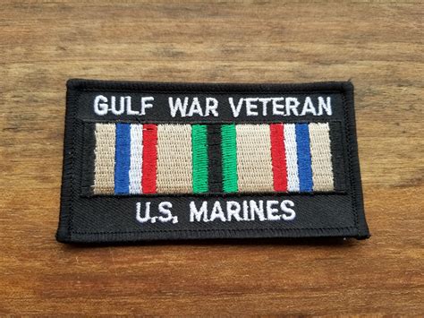 Us Marines Gulf War Veteran Patch National Desert Storm Memorial Association